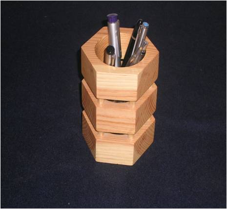 Hexagon Pen Holder